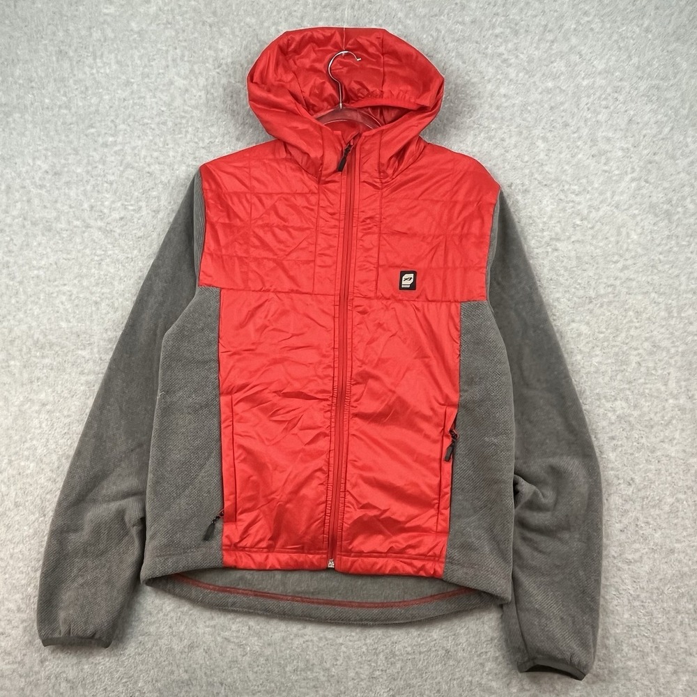 Women's Orage Puffer Hybrid Jacket Primaloft Winter Ski Zip EUC Stretch‎ Orange